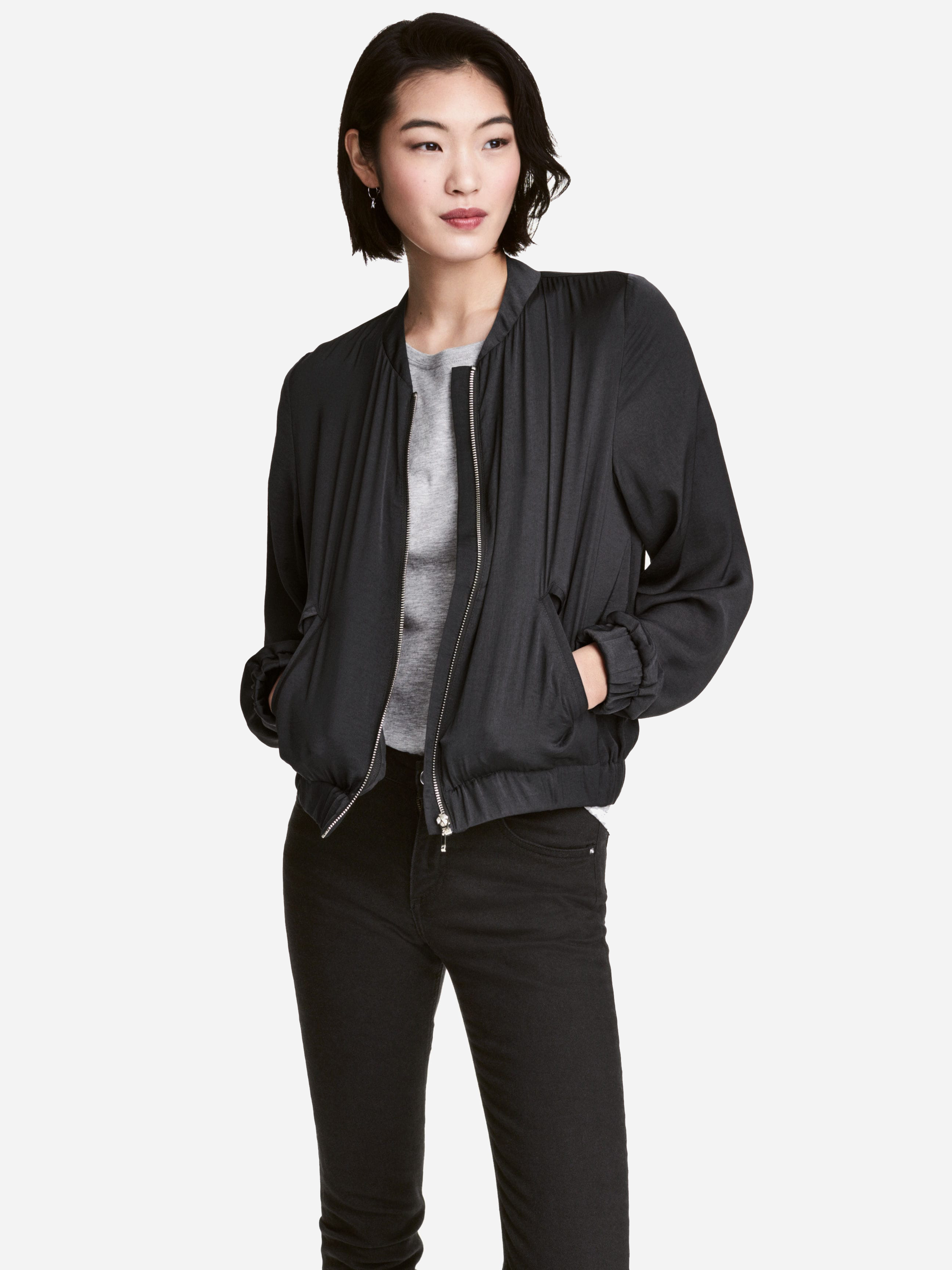 

Бомбер H&M XAZ149740QCFX  Черный, Бомбер H&M XAZ149740QCFX 32 Черный