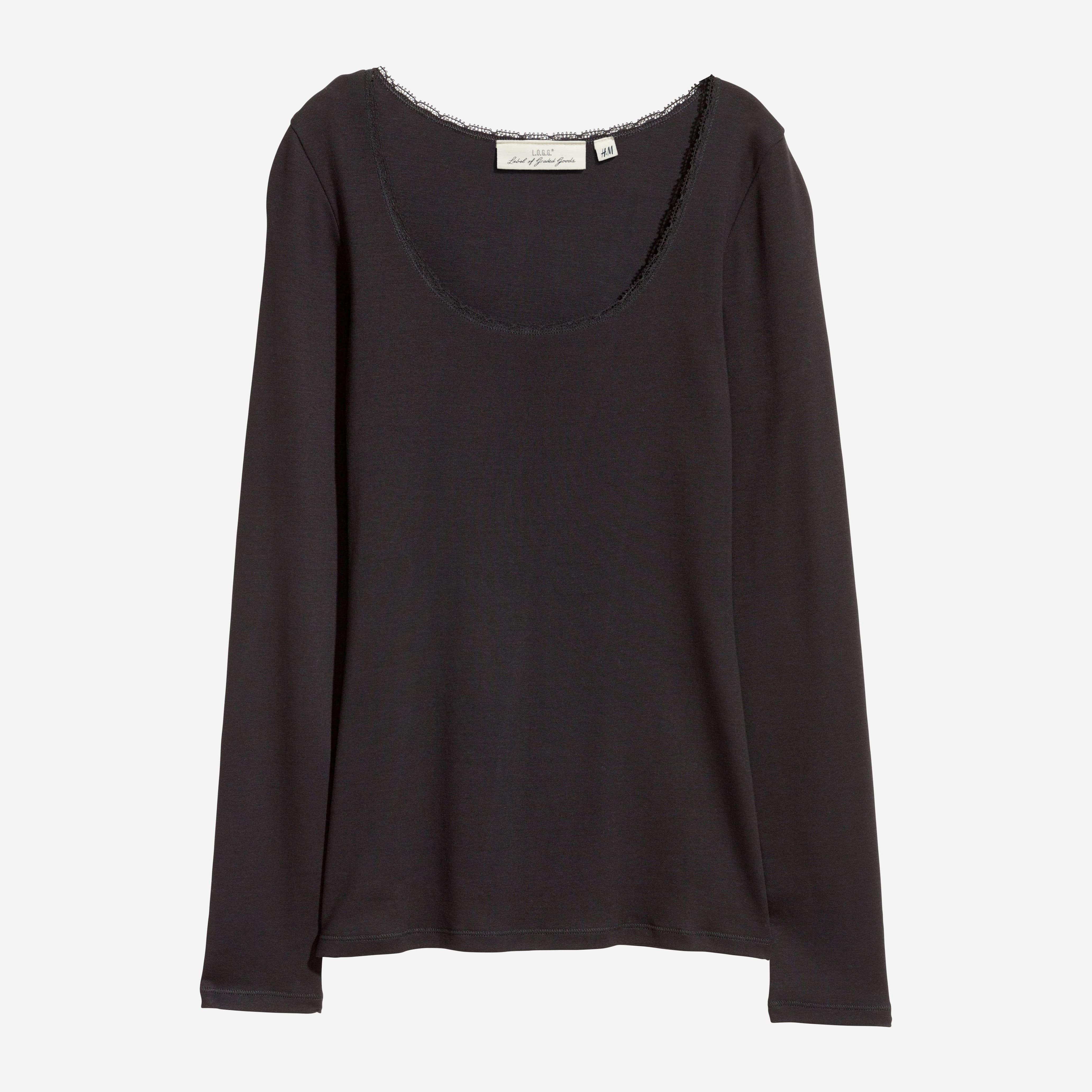 

Лонгслив H& XAZ155824DBKL  Черный, Лонгслив H&M XAZ155824DBKL M Черный