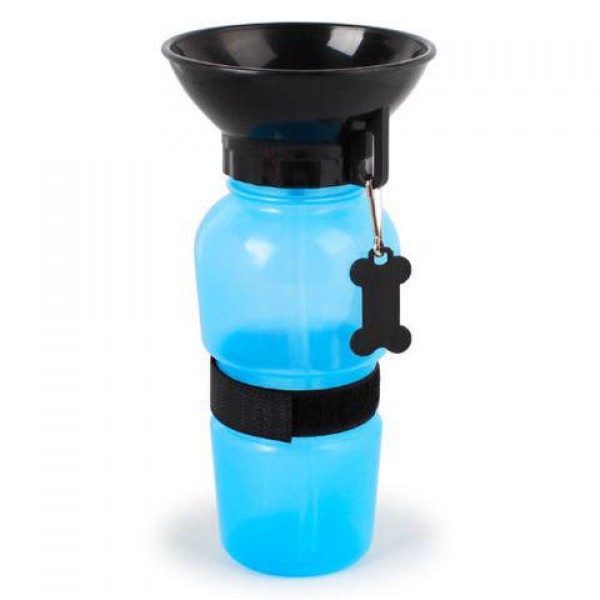 

Портативная поилка PET BOTTLE прогулочная бутылка с чашей для собак 500 мл