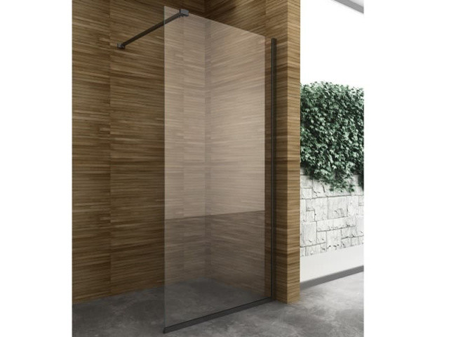 

Перегородка для душу Aqua-World чорна 1200*1900 мм скло 8 мм WALK-IN