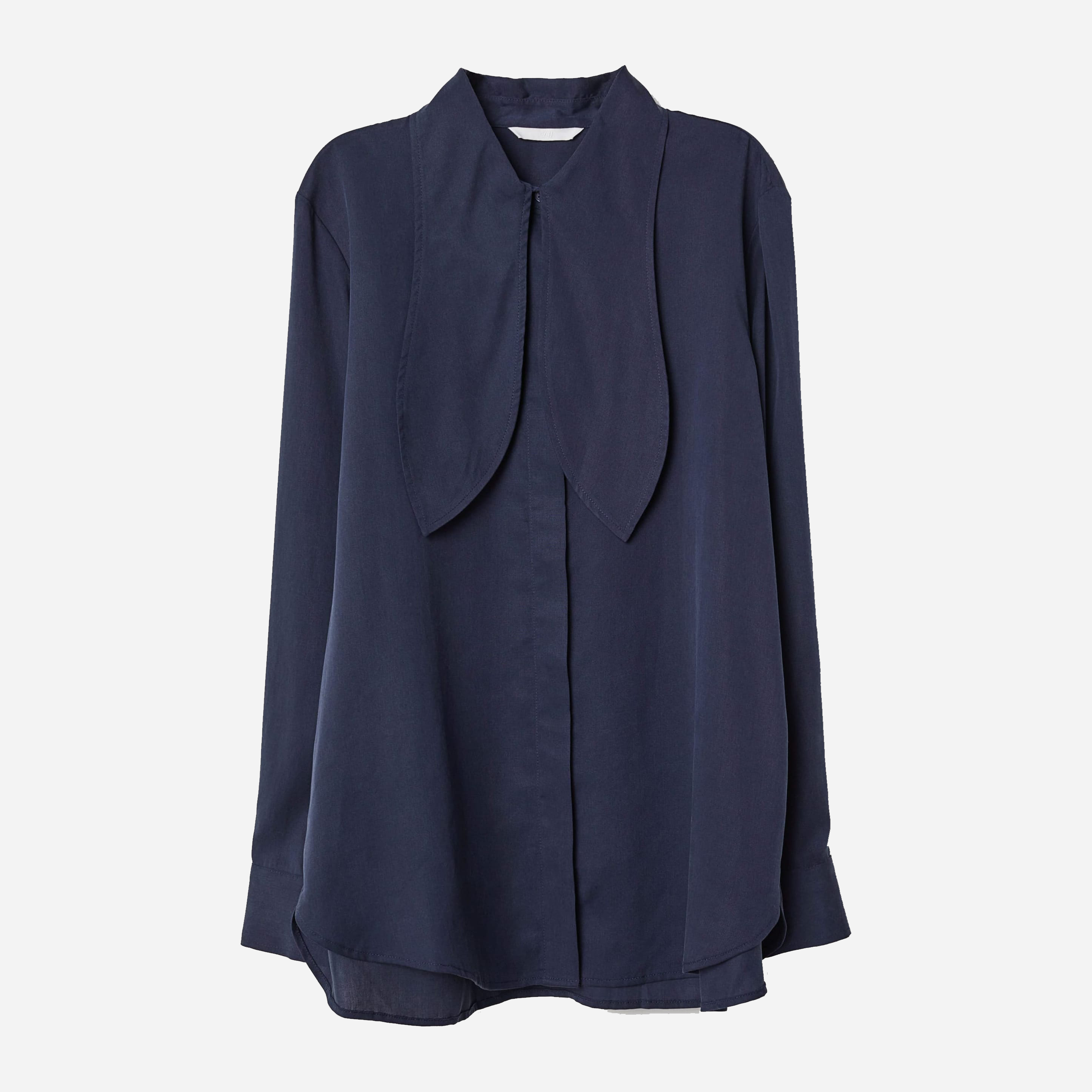 

Блузка H&M XAZ181079GFNX  Темно-синяя, Блузка H&M XAZ181079GFNX 34 Темно-синяя
