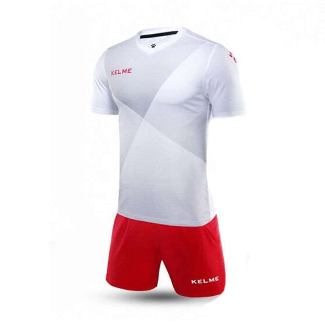 

Комплект футбольной формы Kelme LIGA бело-красный 2XL 3981509.9107