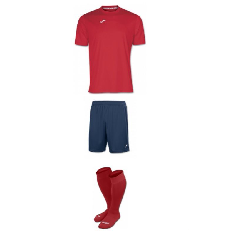 

Комплект футбольной формы красный Joma COMBI №17 L