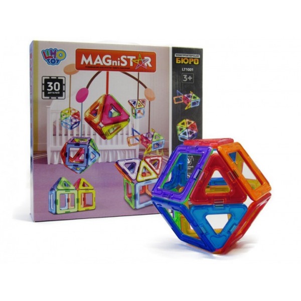 

Магнитный конструктор LT1001 "Magnistar", 30 деталей Limo toy