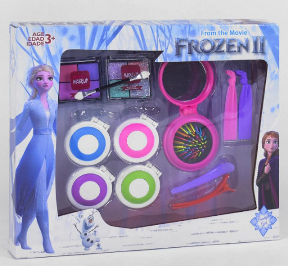 

Детская косметика "Холодное сердце" Frozen CS68E16 тени, расческа, резинки, зажим, в коробке