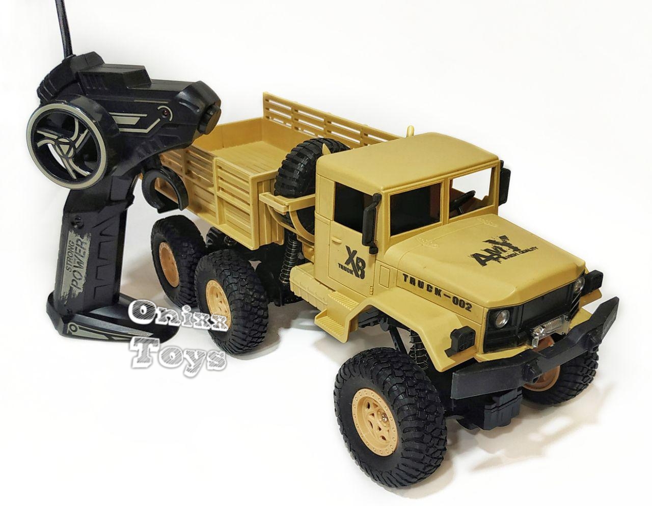 

Военная машина грузовик на радиоуправлении 4 WD, аккумулятор, свет, амортизаторы XB1002 Beige