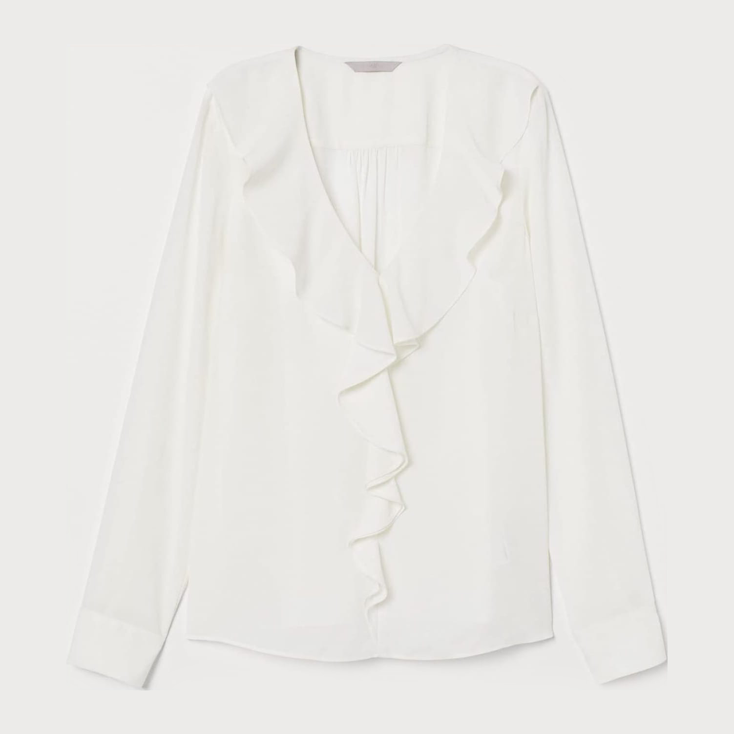 

Блузка H&M XAZ173524RPEJ  Белая, Блузка H&M XAZ173524RPEJ 38 Белая