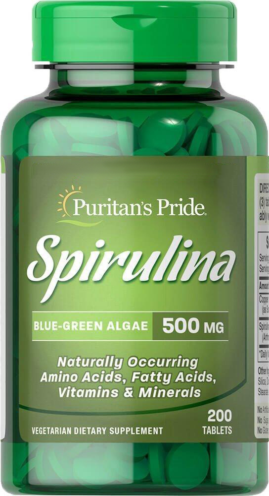 

Натуральная добавка Puritan's Pride Spirulina 500 мг 200 таблеток (074312132834)