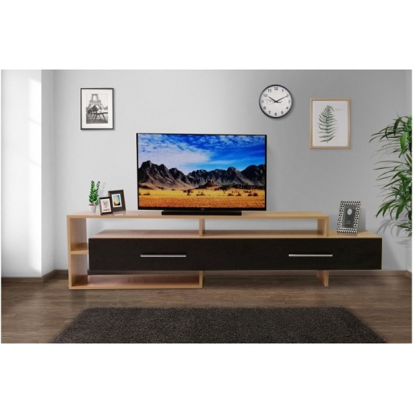 

Тумба под телевизор из ДСП Фреш ТВ-10 Дуб Сонома/Венге 1800*360*420 Mix Mebli