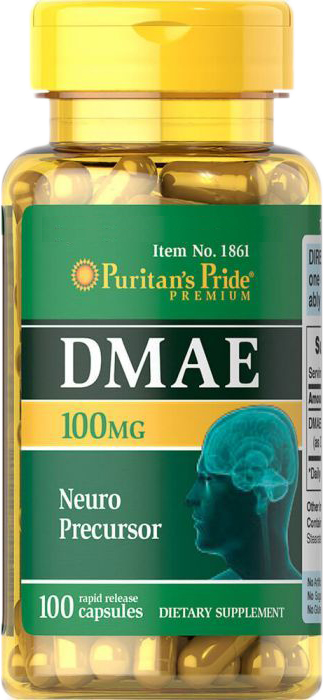 

Натуральная добавка Puritan's Pride DMAE 100 мг 100 капсул (074312118616)