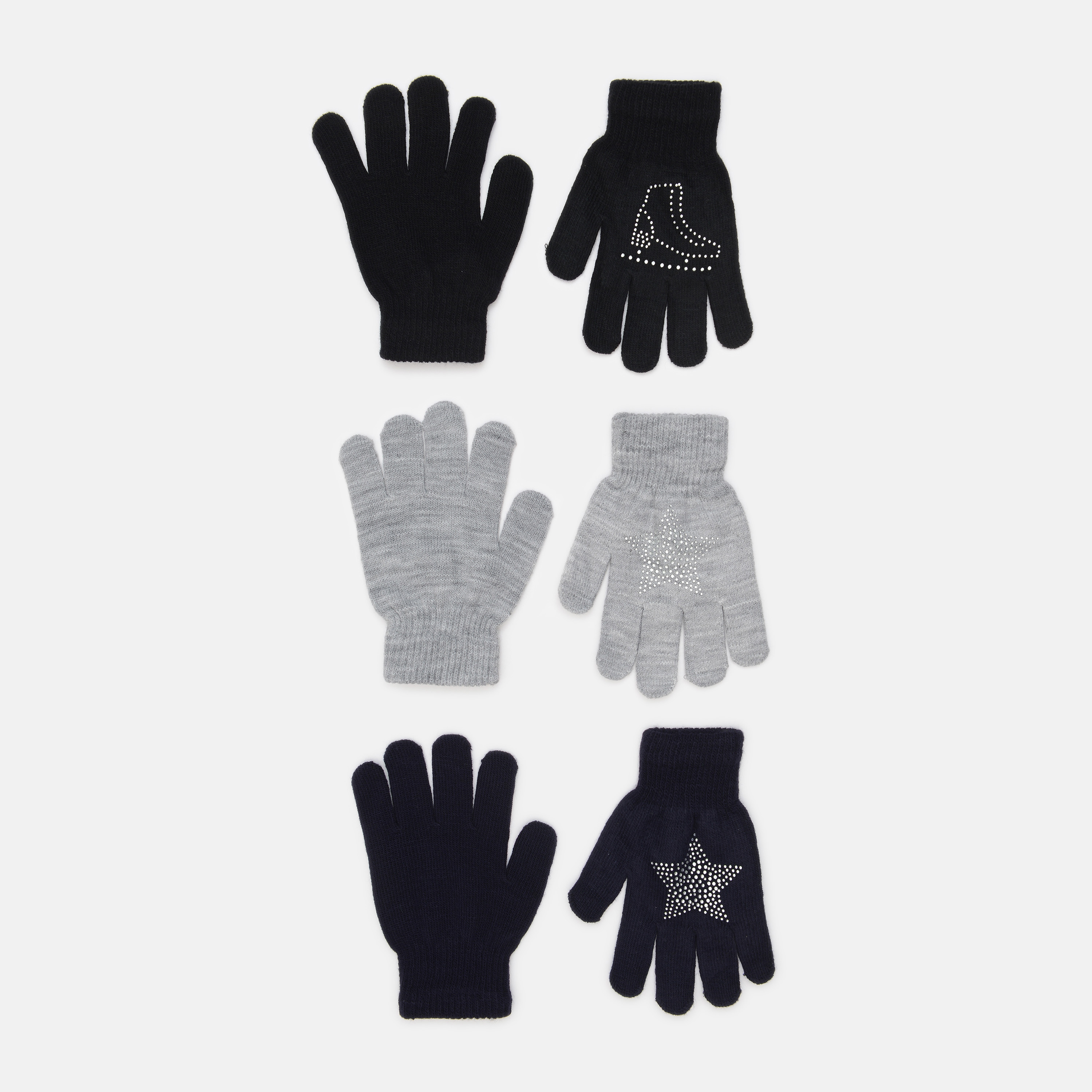 

Перчатки YO! R-216/5P/G  (3 пары) Черный коньки/Темно-синий звезда/Серый звезда, Перчатки YO! R-216/5P/G 16 (3 пары) Черный коньки/Темно-синий звезда/Серый звезда