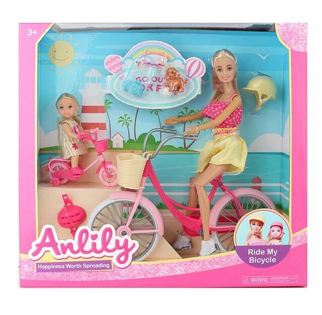 

Кукла Anlily 2 велосипеда сестричка питомец и аксессуары 99262