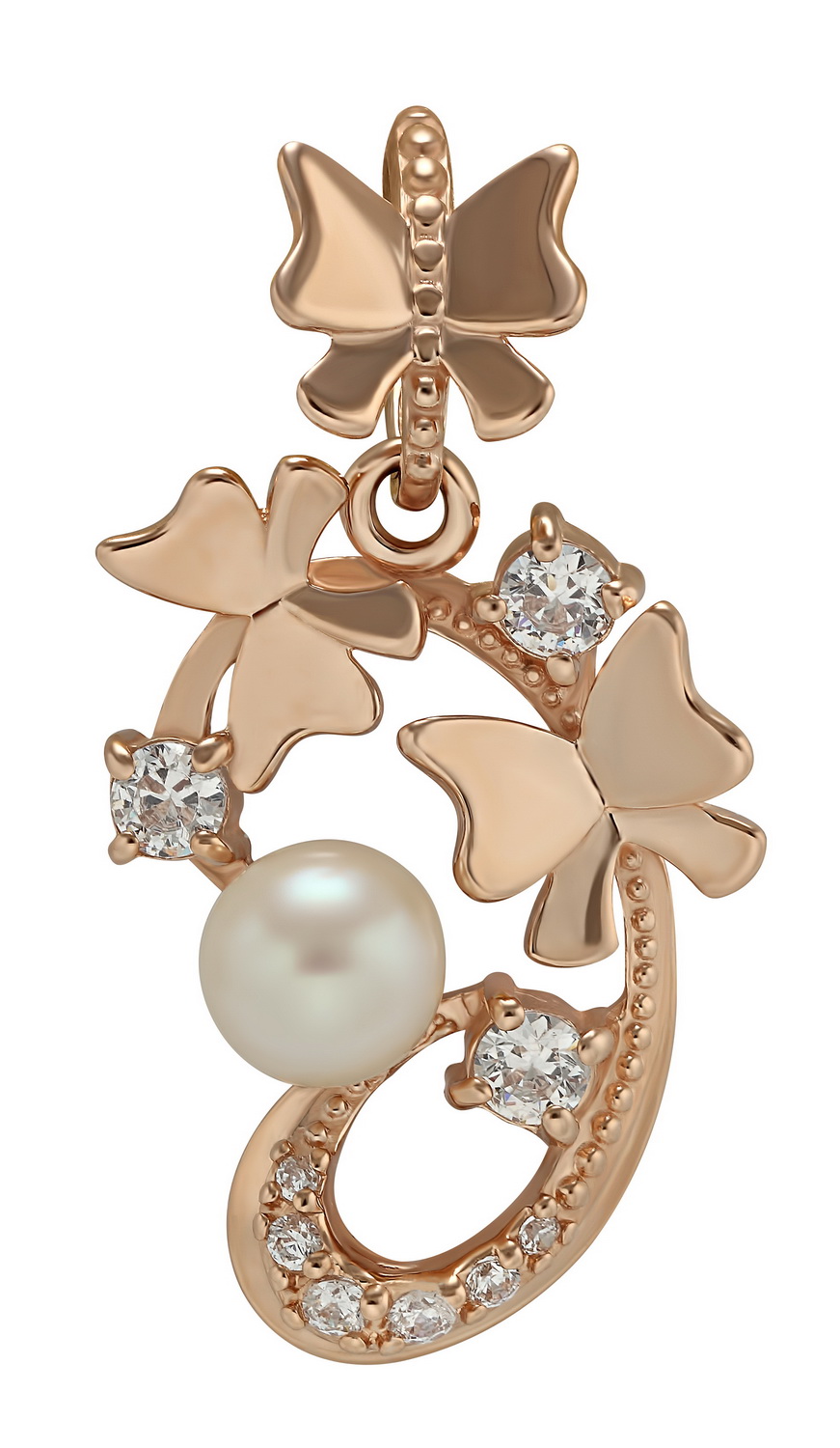

Золотая подвеска с жемчугом и фианитами Tango Jewellery Company 150328