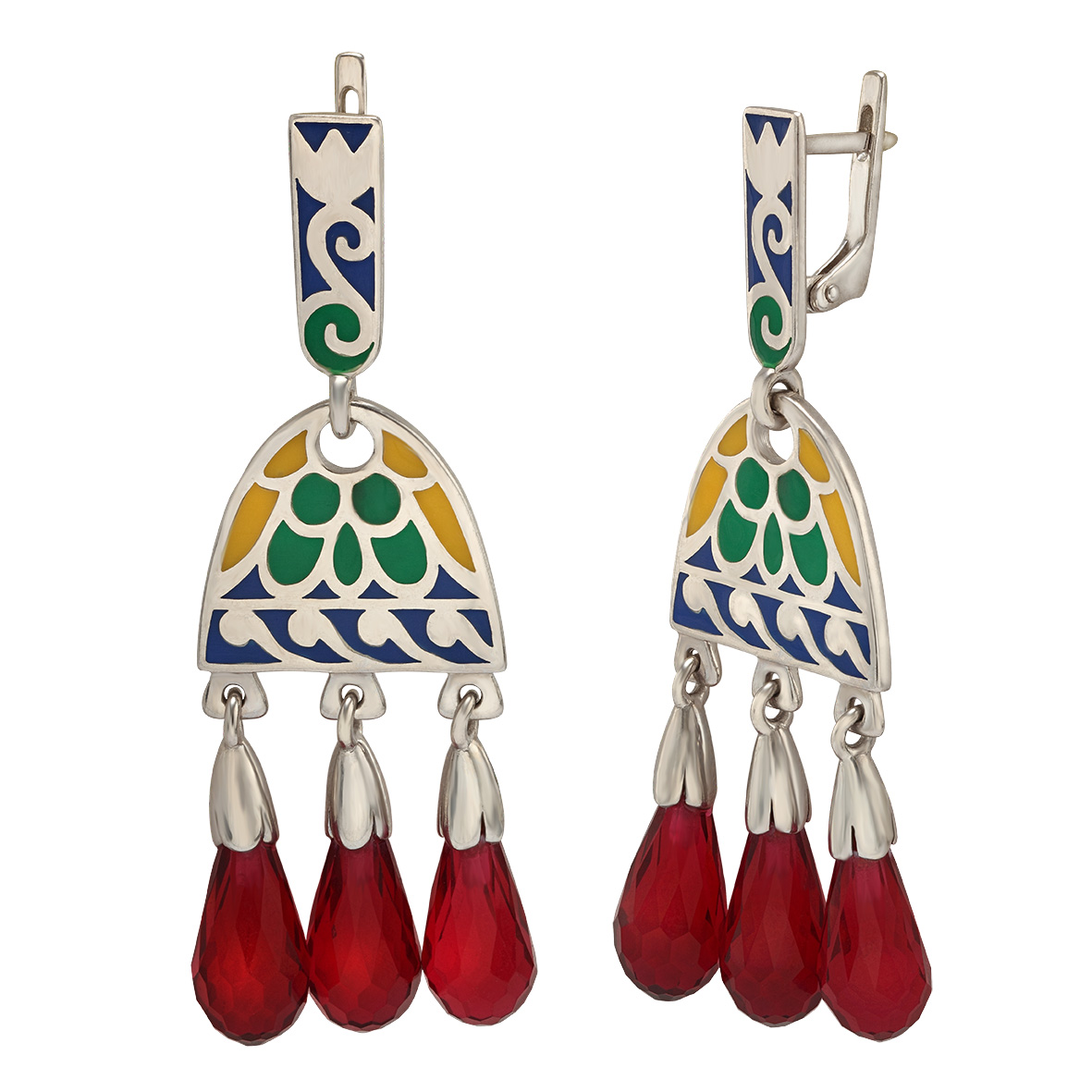 

Серебряные серьги с эмалью Tango Jewellery Company 430862А
