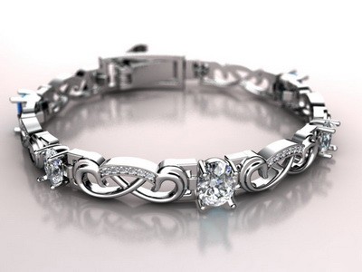 

Серебряный браслет с фианитами Tango Jewellery Company 893068С размер 160
