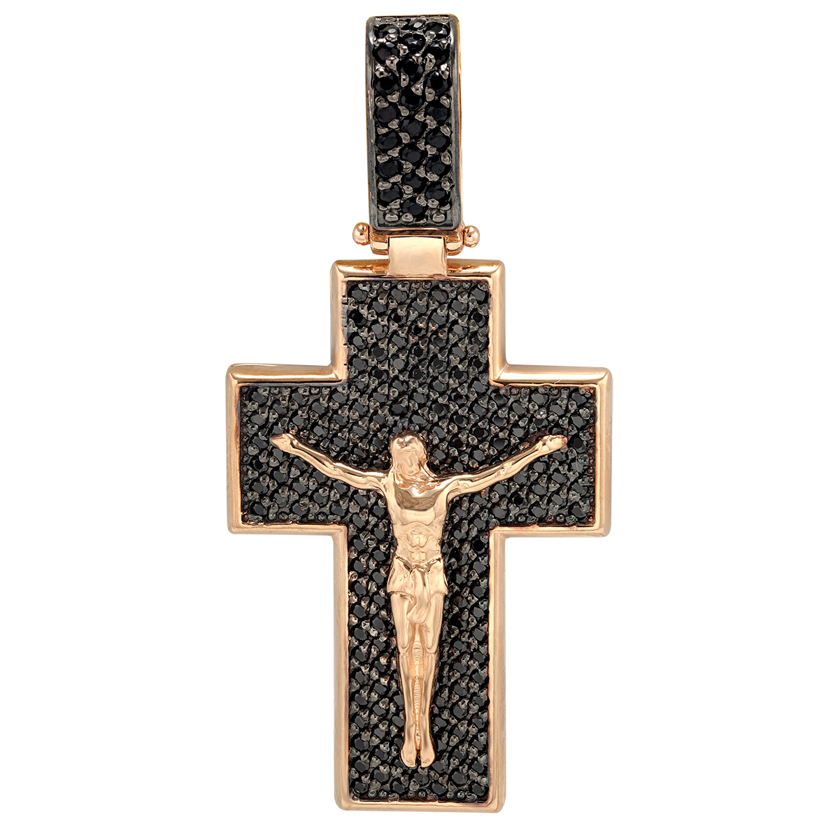 

Золотой крестик с фианитами Tango Jewellery Company 270046