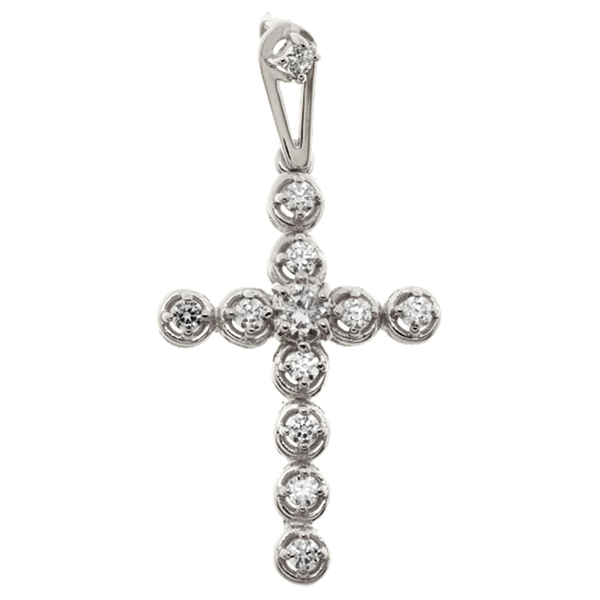 

Серебряный крестик с фианитами Tango Jewellery Company 260020С