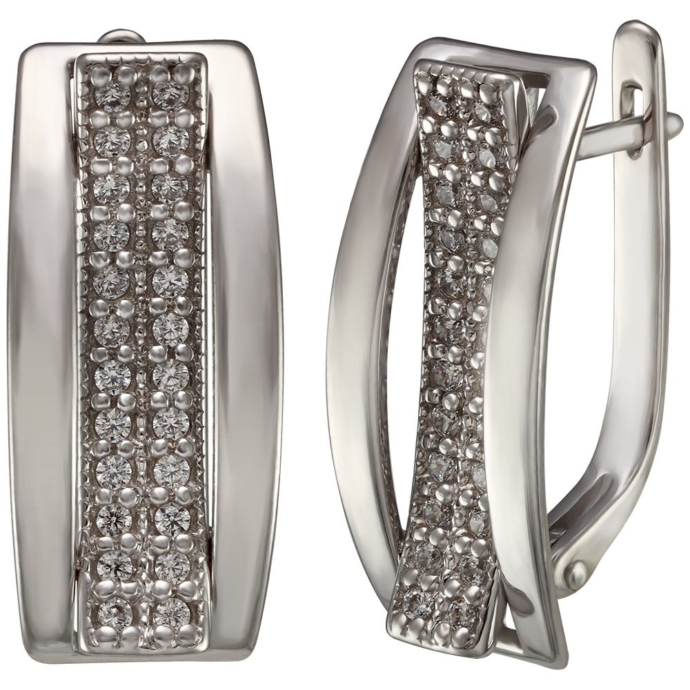 

Серебряные серьги с фианитами Tango Jewellery Company 430524С