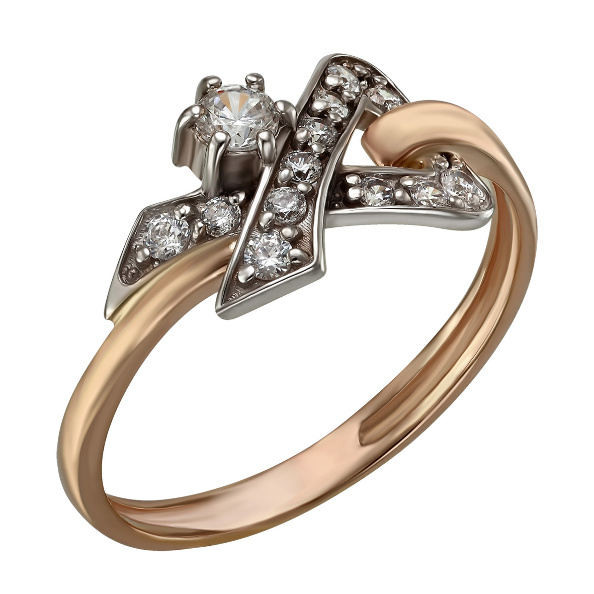 

Золотое кольцо с фианитами Tango Jewellery Company 350039 размер 18.5