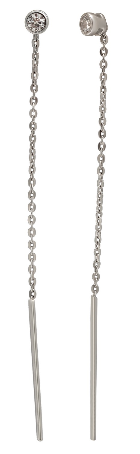 

Серебряные серьги-протяжки с фианитами Tango Jewellery Company 420213С