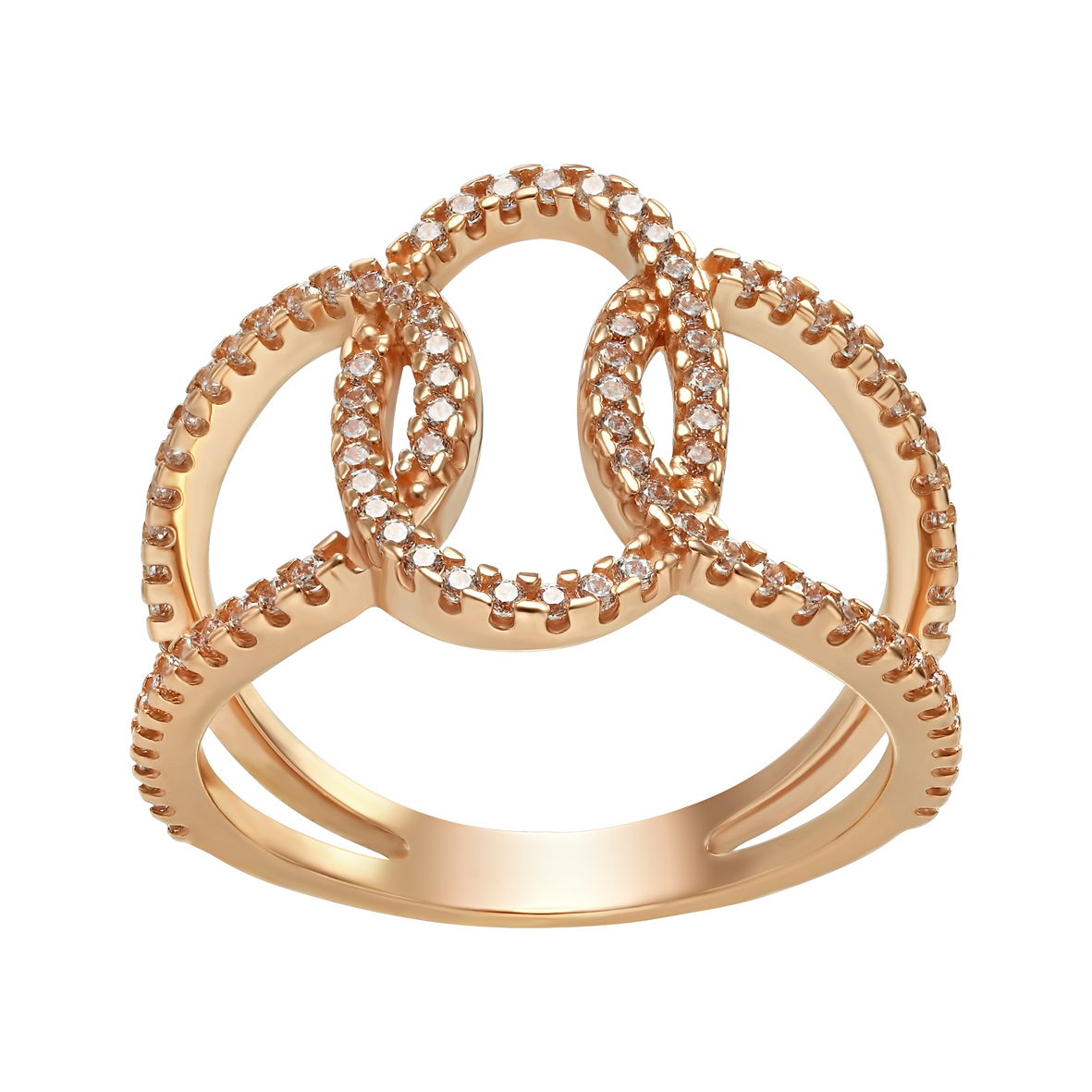 

Золотое кольцо с фианитами Tango Jewellery Company 380362 размер 18.5