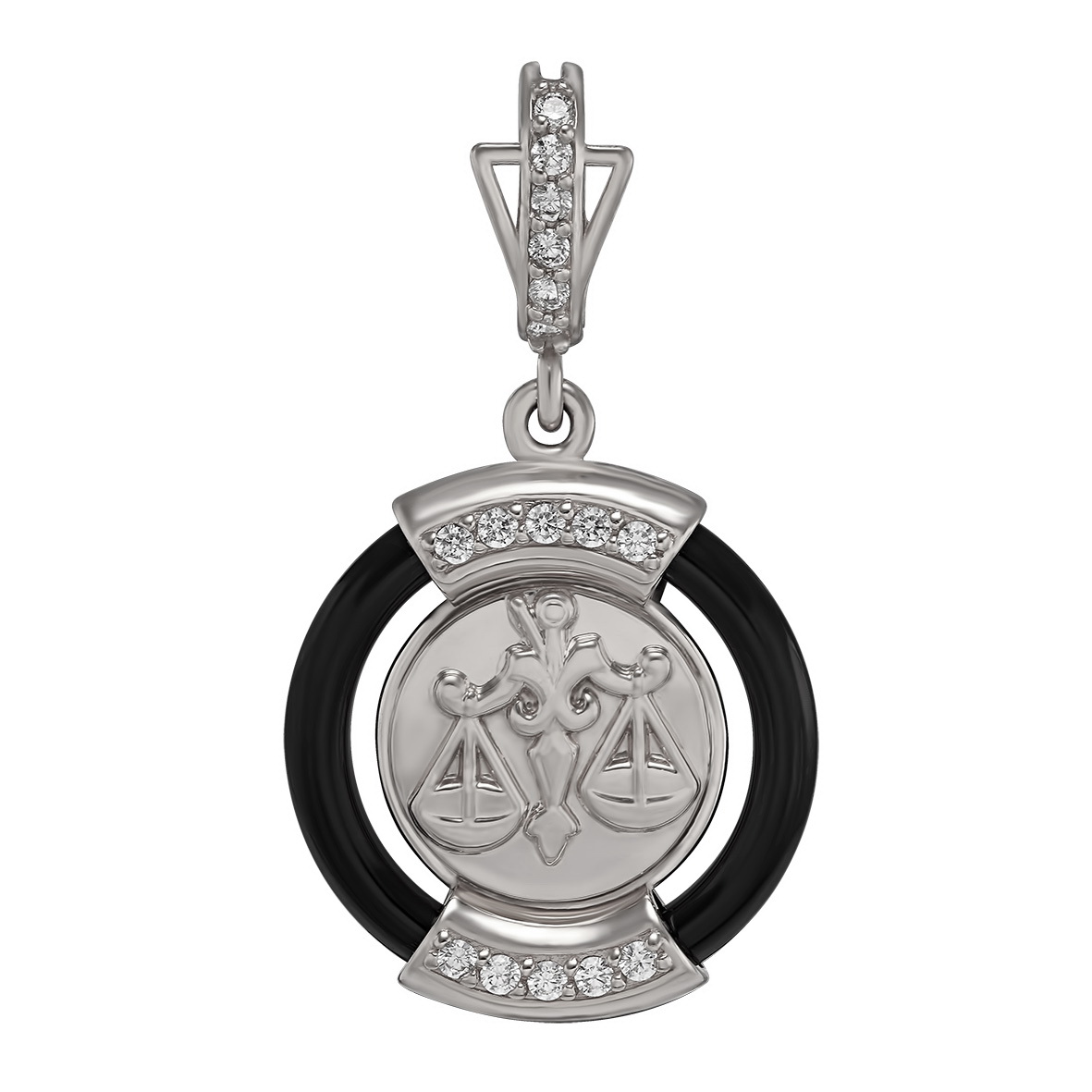 

Серебряная подвеска "Весы" с агатом и фианитами Tango Jewellery Company 199127С