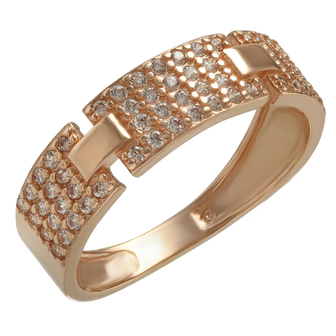 

Золотое кольцо с фианитами Tango Jewellery Company 380364 размер 17