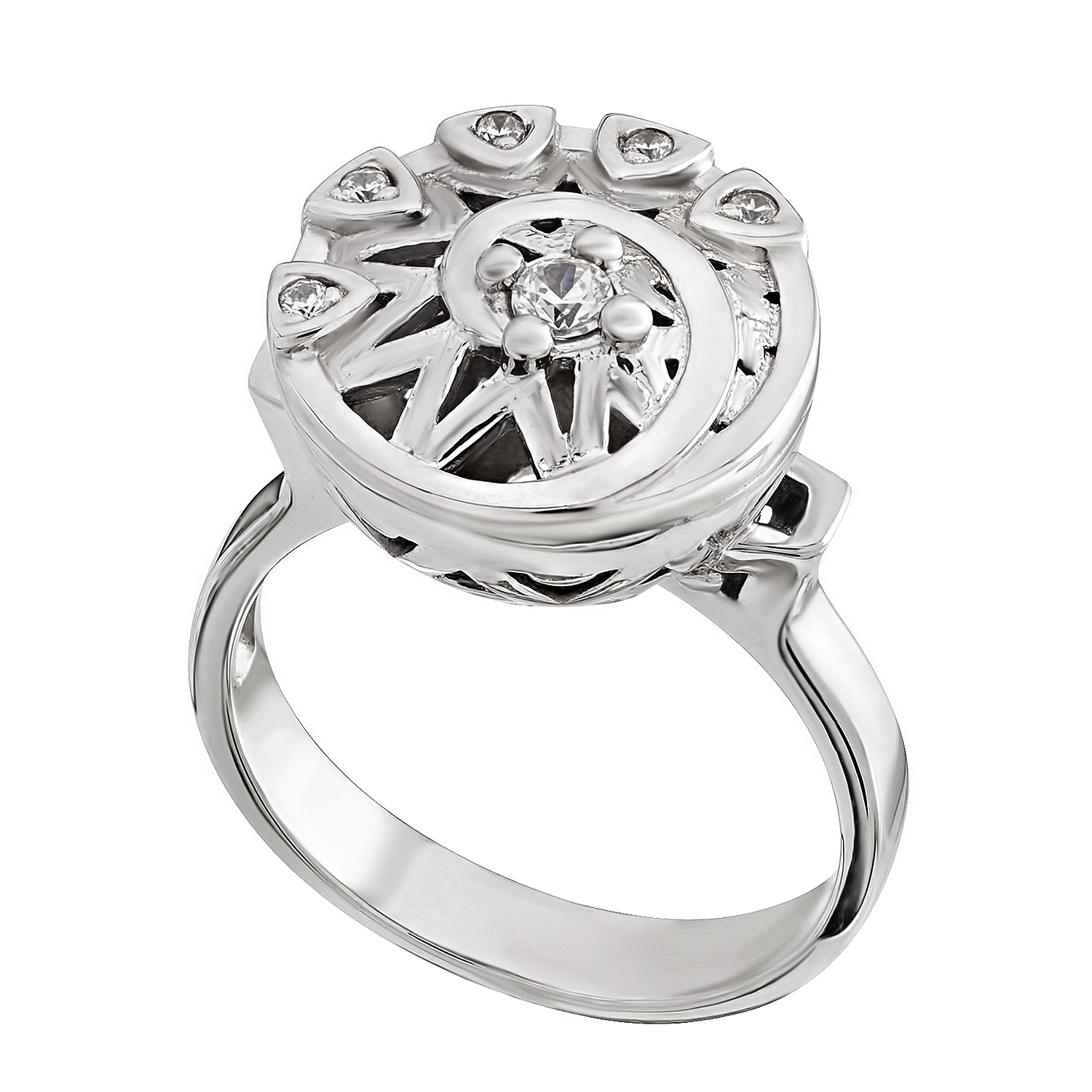 

Серебряное кольцо с фианитами Tango Jewellery Company 330845С размер 18.5