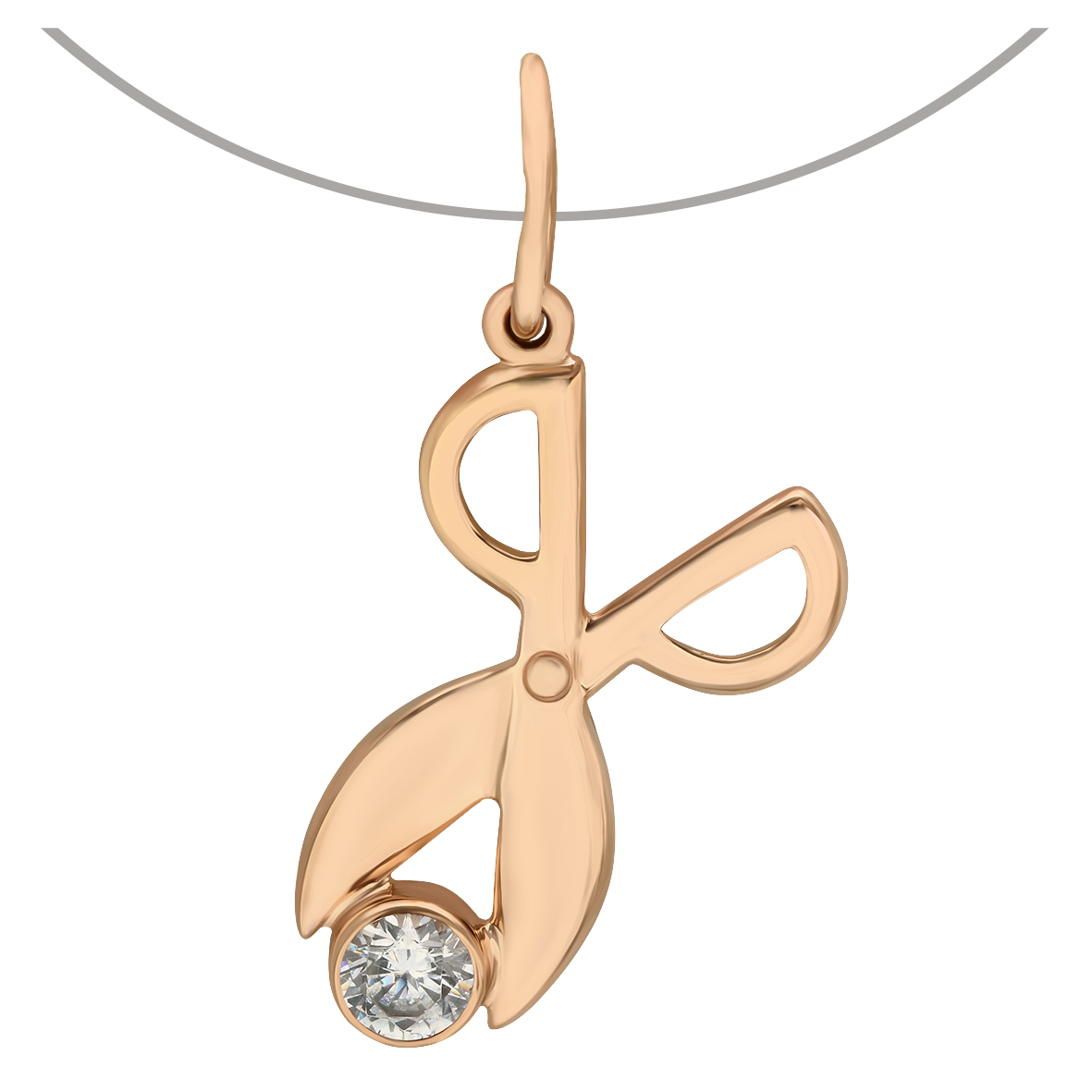 

Золотая подвеска Ножницы с фианитом Tango Jewellery Company 150034