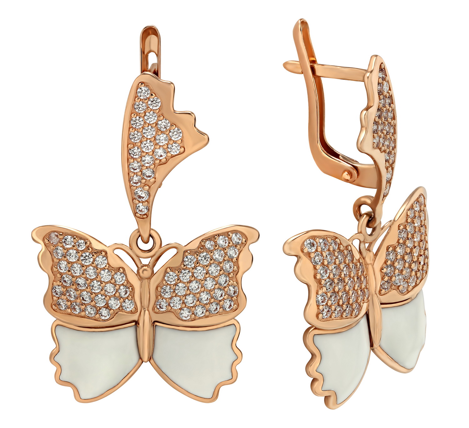 

Золотые серьги с фианитами и эмалью Tango Jewellery Company 430883Е