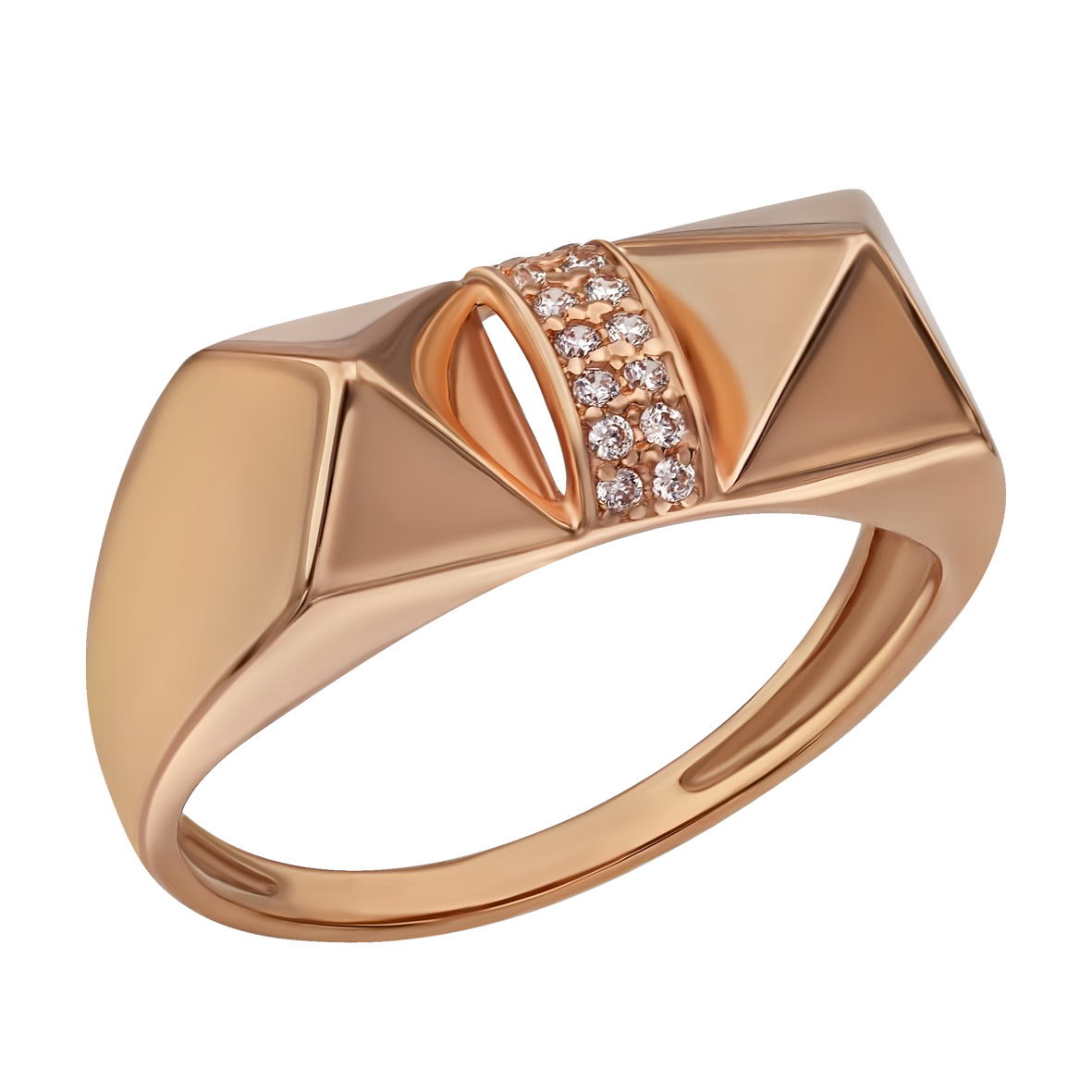 

Золотое кольцо с фианитами Tango Jewellery Company 380520 размер 17