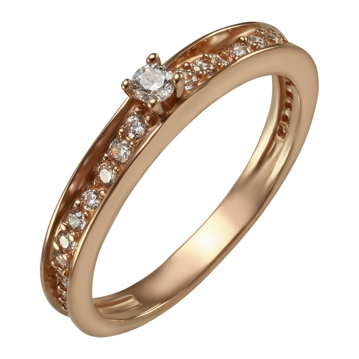 

Золотое кольцо с фианитами Tango Jewellery Company 380412 размер 18.5