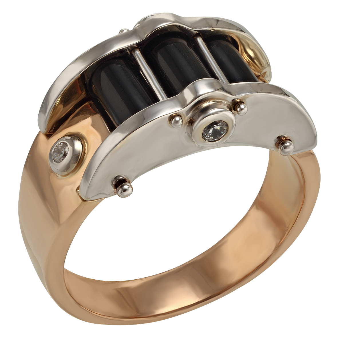 

Золотое кольцо с агатом и фианитами Tango Jewellery Company 379718 размер 21