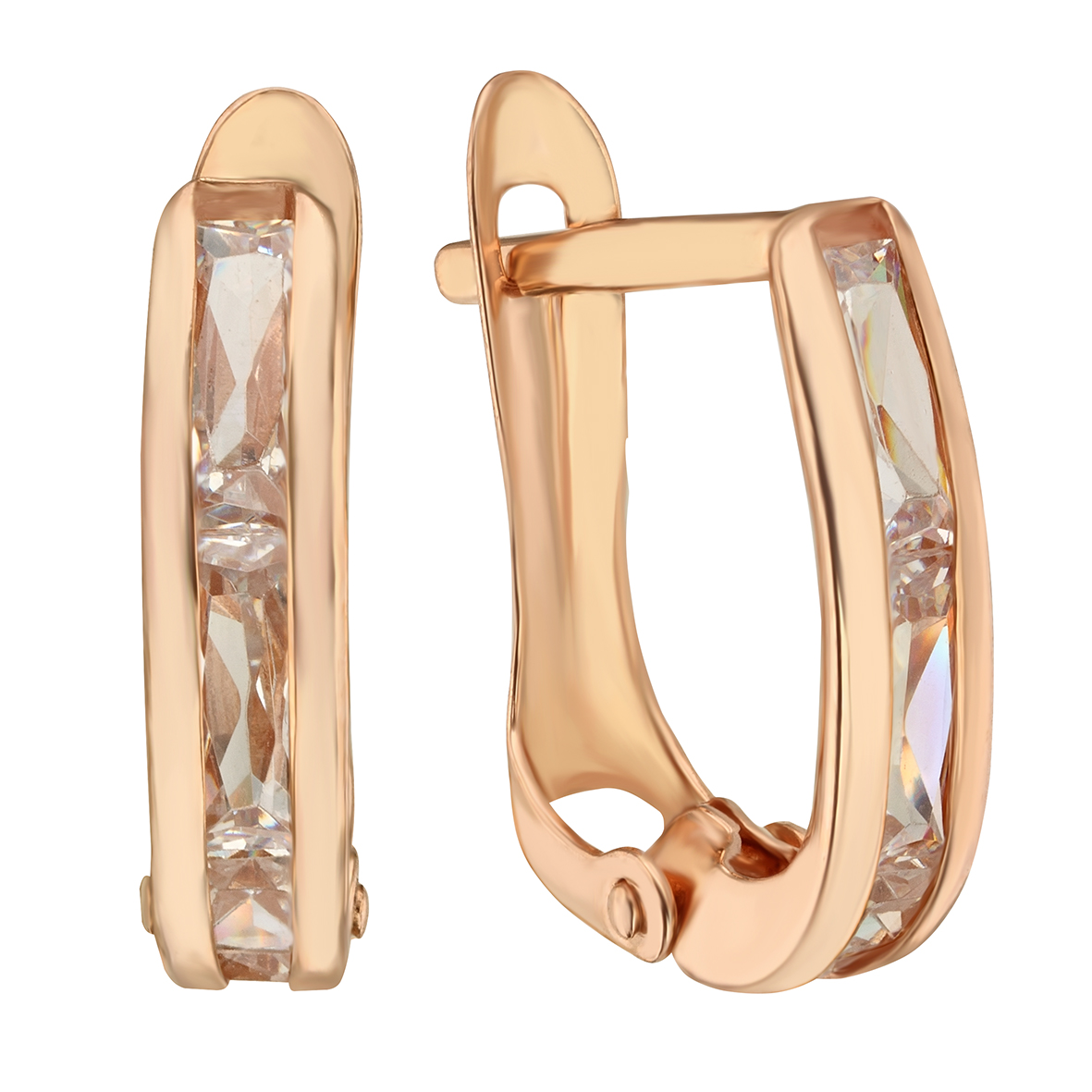 

Золотые серьги в красном цвете с фианитами Tango Jewellery Company 470344