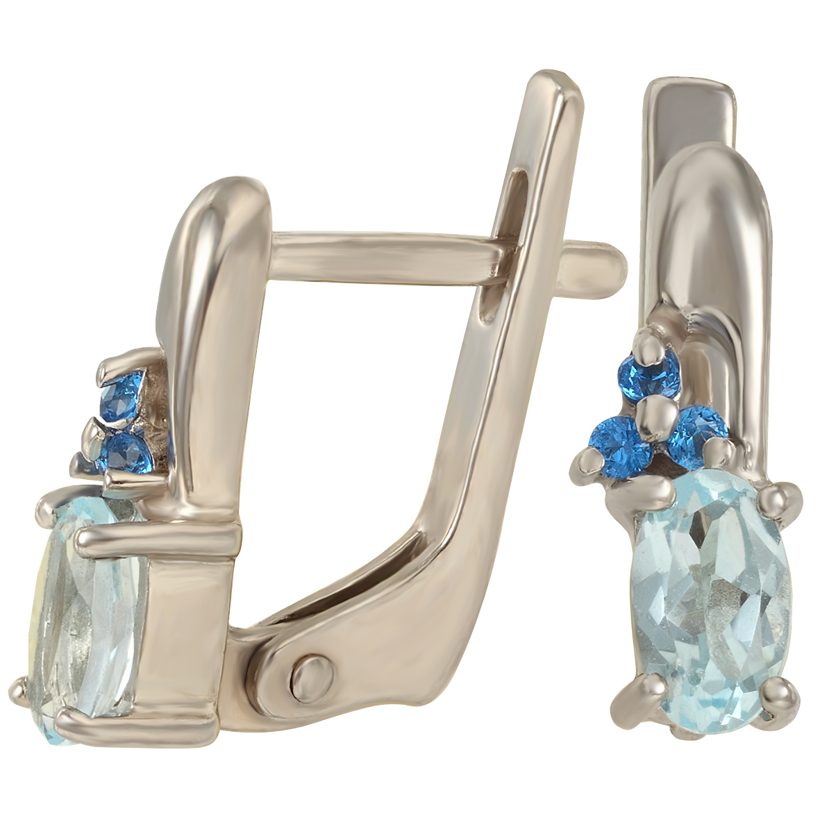 

Серебряные серьги с топазом и фианитами Tango Jewellery Company 451048С