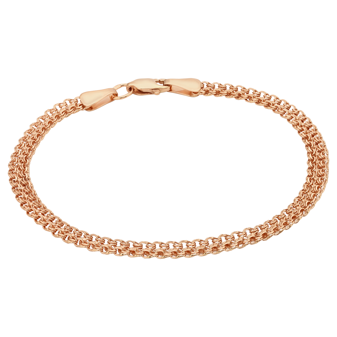 

Двойной браслет бисмарк в красном золоте Tango Jewellery Company 889064 размер 180