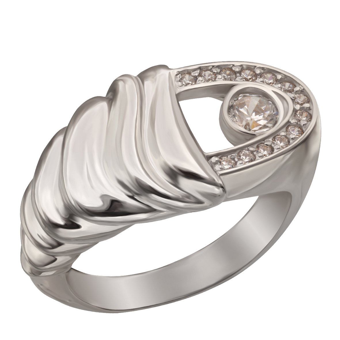 

Серебряное кольцо с фианитами Tango Jewellery Company 320767С размер 17.5