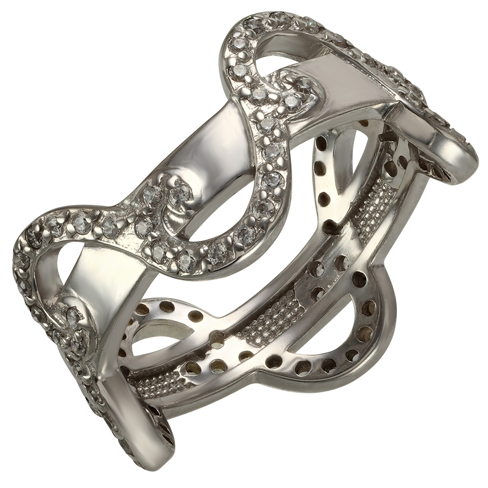 

Серебряное кольцо с фианитами Tango Jewellery Company 320910С размер 17