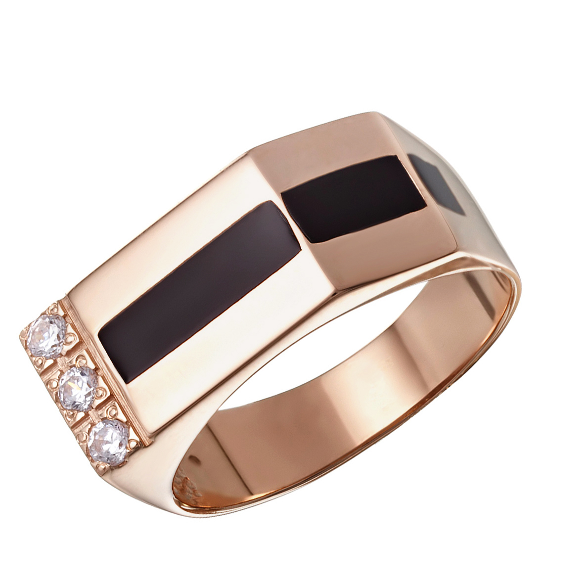 

Золотое кольцо с фианитами и эмалью Tango Jewellery Company 380091Е размер 18.5