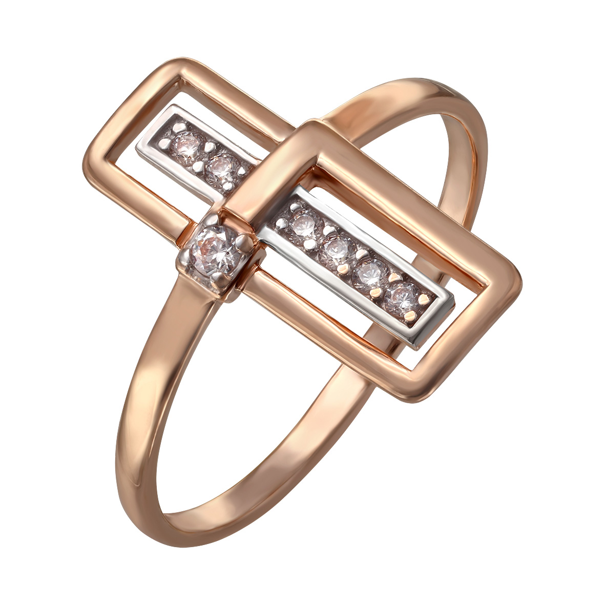 

Золотое кольцо "Элегантность" с фианитами Tango Jewellery Company 380470 размер 16.5