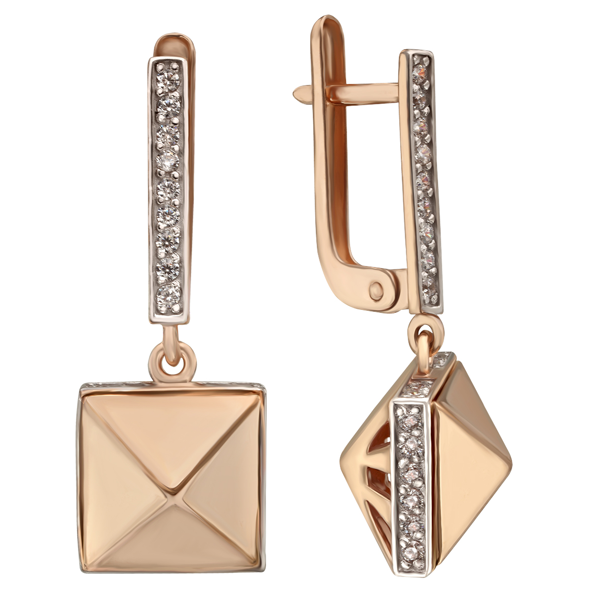 

Золотые серьги с фианитами Tango Jewellery Company 420420