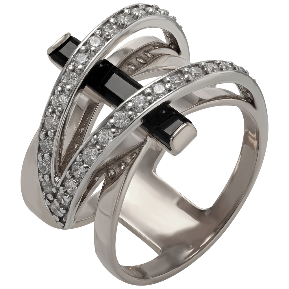 

Серебряное кольцо с агатом и фианитами Tango Jewellery Company 379602С размер 19