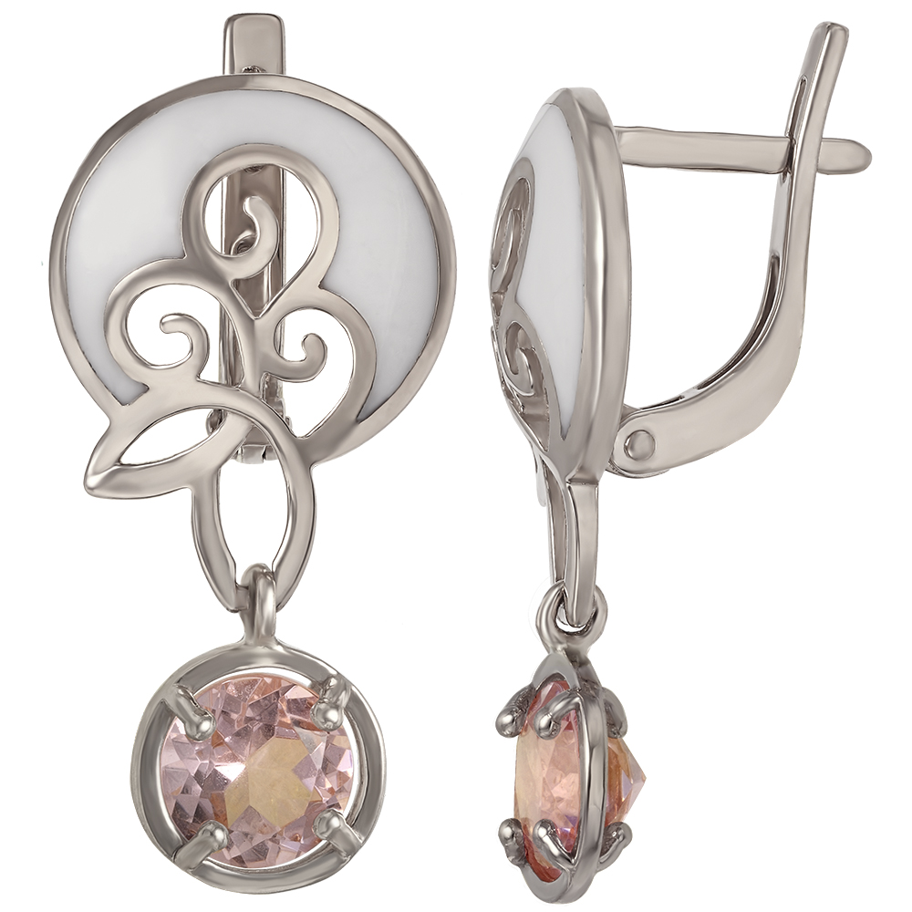 

Серебряные серьги с нанокристаллами и эмалью Tango Jewellery Company 430867А