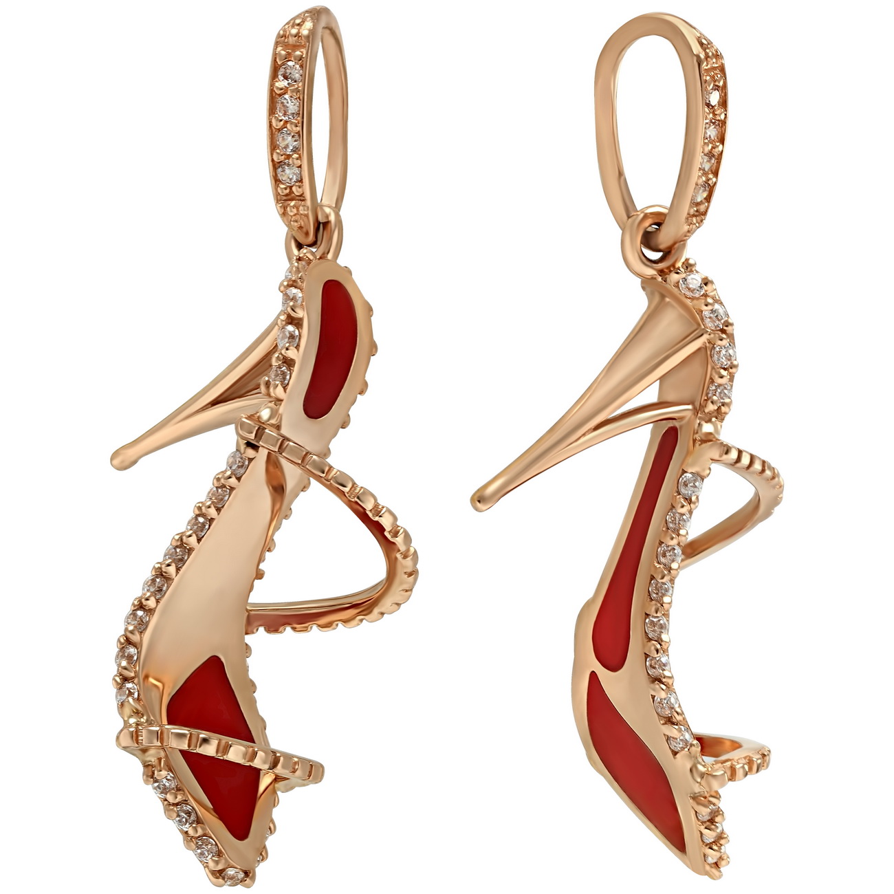

Золотая подвеска с эмалью и фианитами Tango Jewellery Company 160365Е