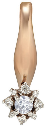 

Золотая подвеска с фианитами Tango Jewellery Company 160332