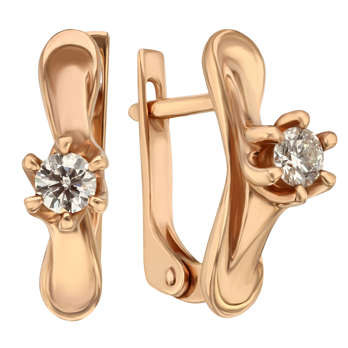 

Серьги в красном золоте с бриллиантами Tango Jewellery Company 760288