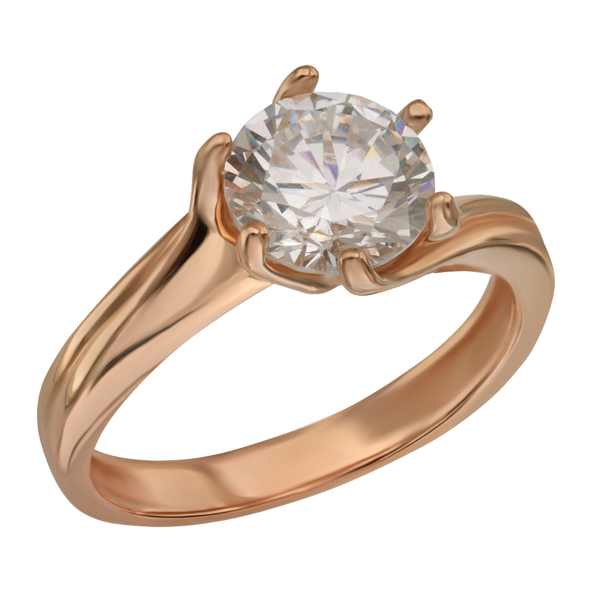 

Золотое кольцо с фианитом Tango Jewellery Company 320895 размер 18