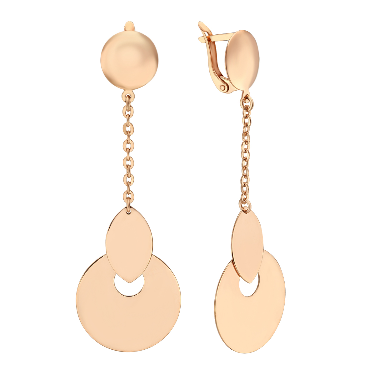 

Серьги-подвески из красного золота Tango Jewellery Company 480071