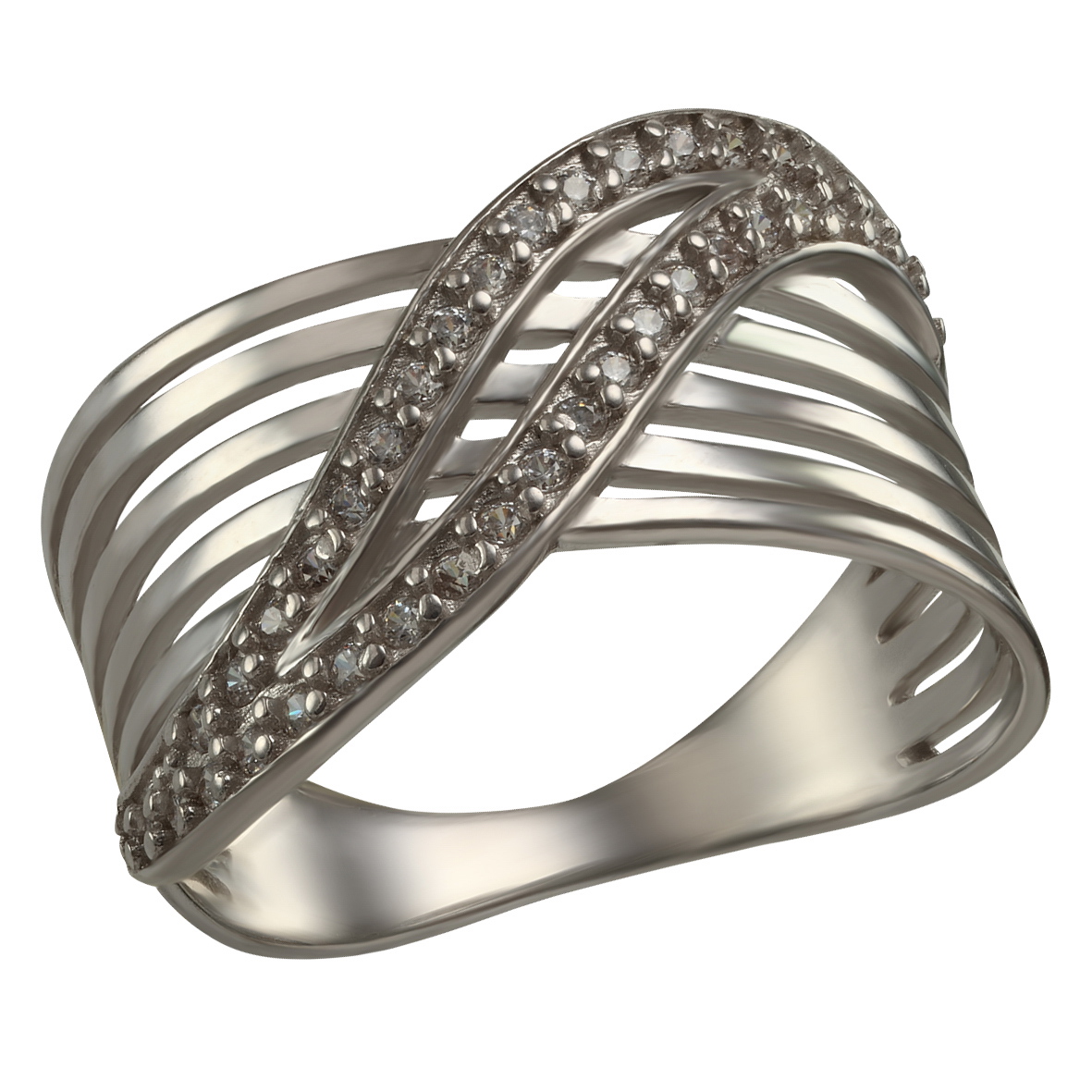 

Серебряное кольцо с фианитами Tango Jewellery Company 380131С размер 21