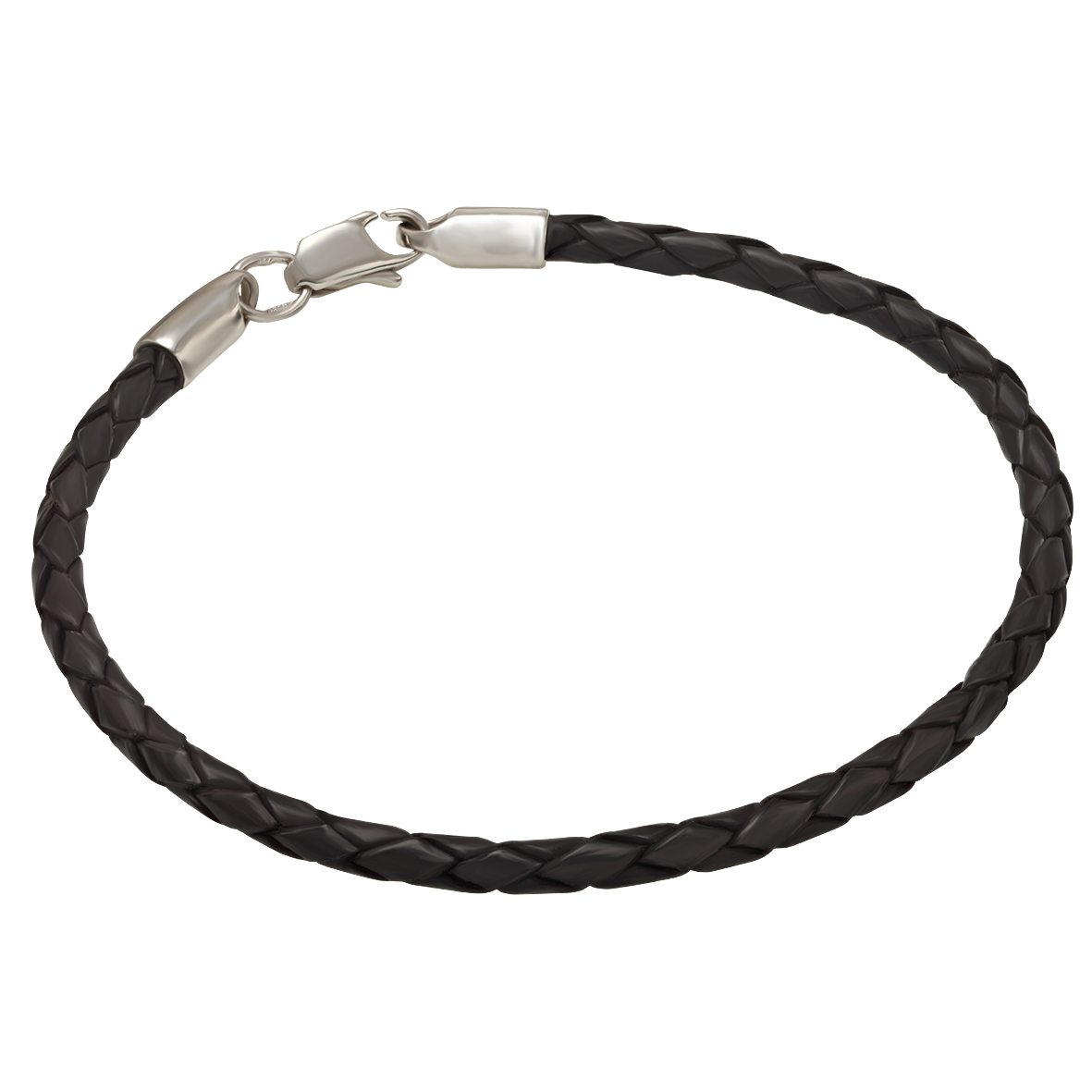 

Браслет кожаный с серебряной застежкой Tango Jewellery Company 910064С размер 200